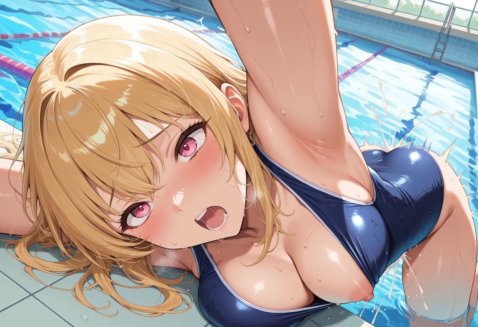 スク水巨乳水泳部  大会出るより中出しして欲しいのサンプル画像 6