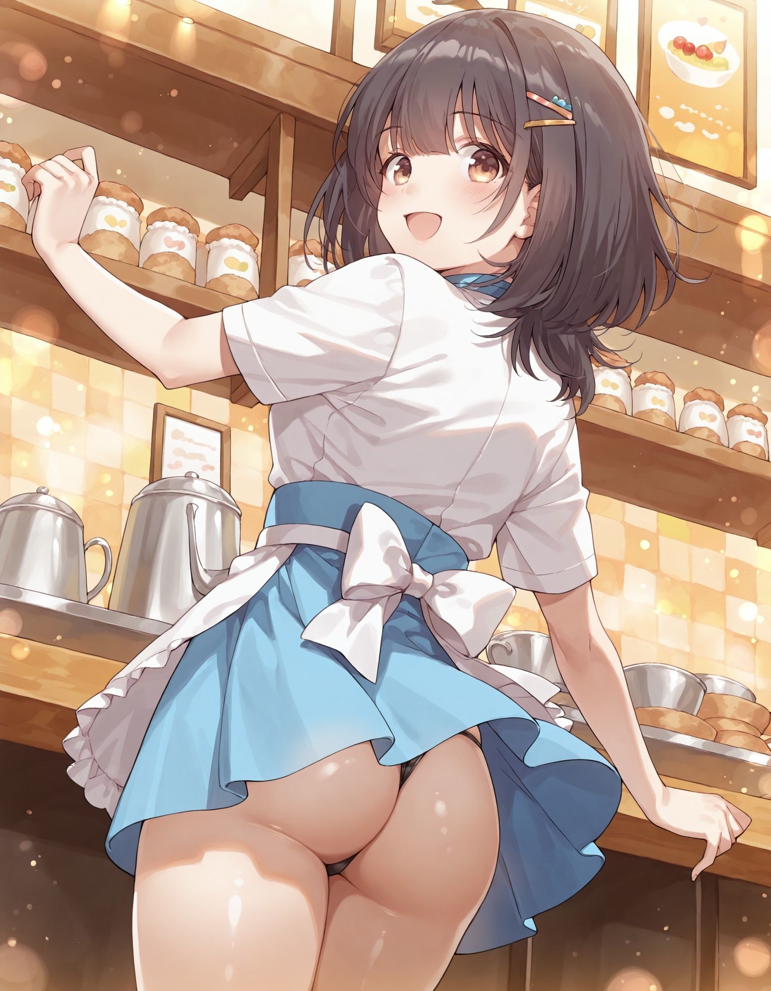 河〇まこのパンチラ〜ウェイトレス編〜のサンプル画像 6