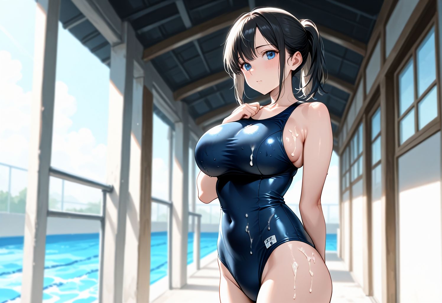 スク水女子校生との秘密の濃厚種付け日記 画像6