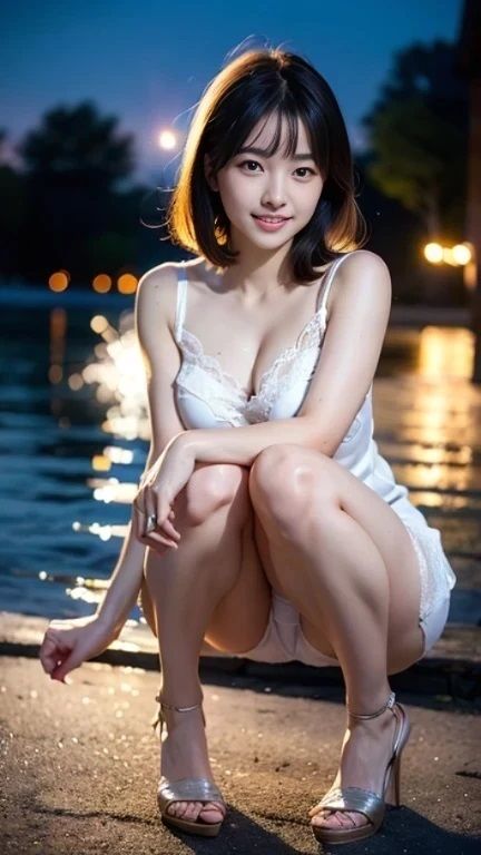 女子大生湖畔花火大会サマードレスパンチラ画像集のサンプル画像 6