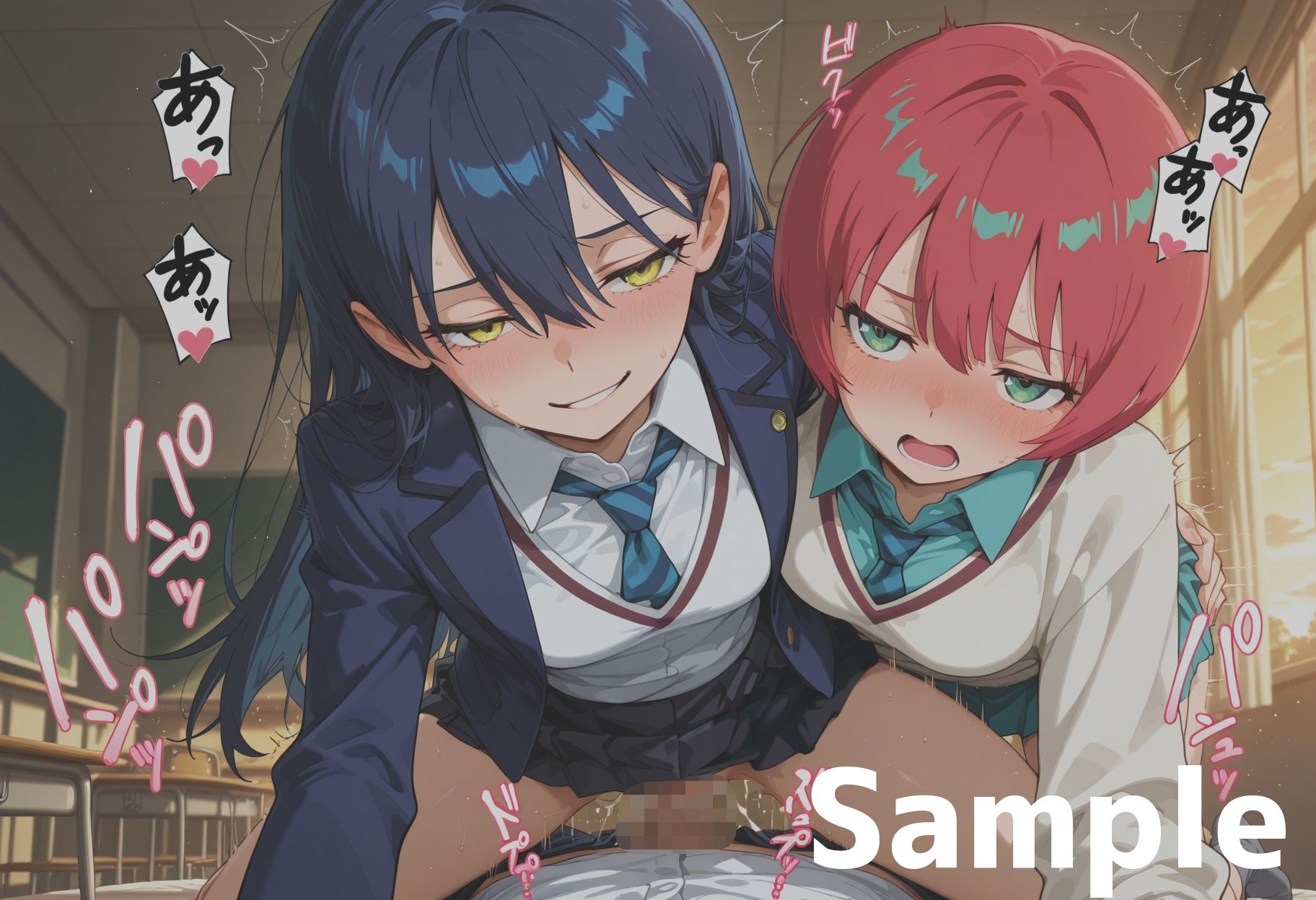 マ◯ュとニャ◯ンのちょっと長い日〜百合の棒として好きに使われる〜のサンプル画像 6
