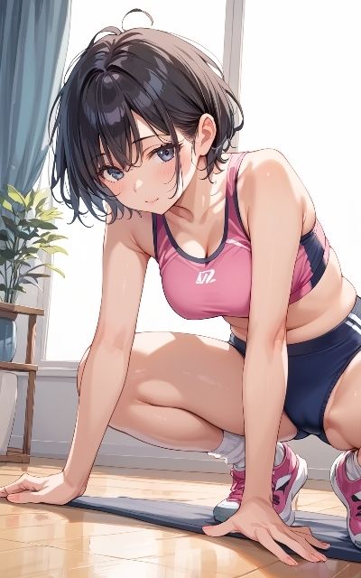 人妻アスリートのエロエロトレーニングのサンプル画像 6
