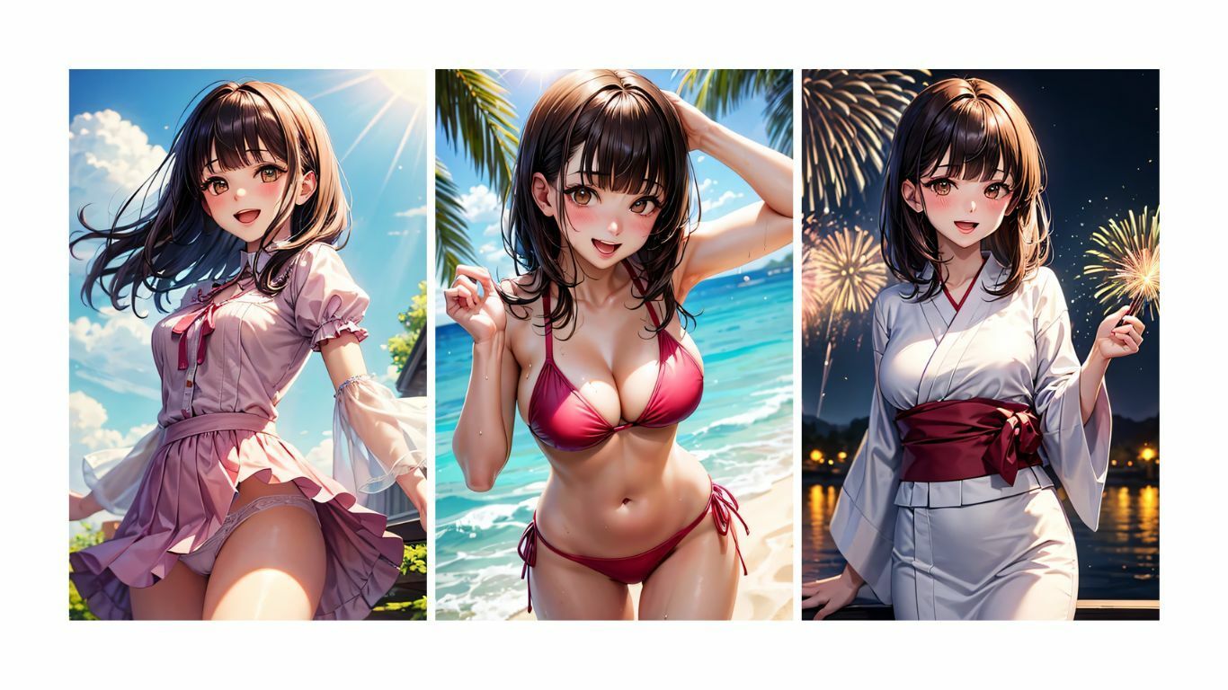 夏彼女---彼女と過ごす夏の一日のサンプル画像 6