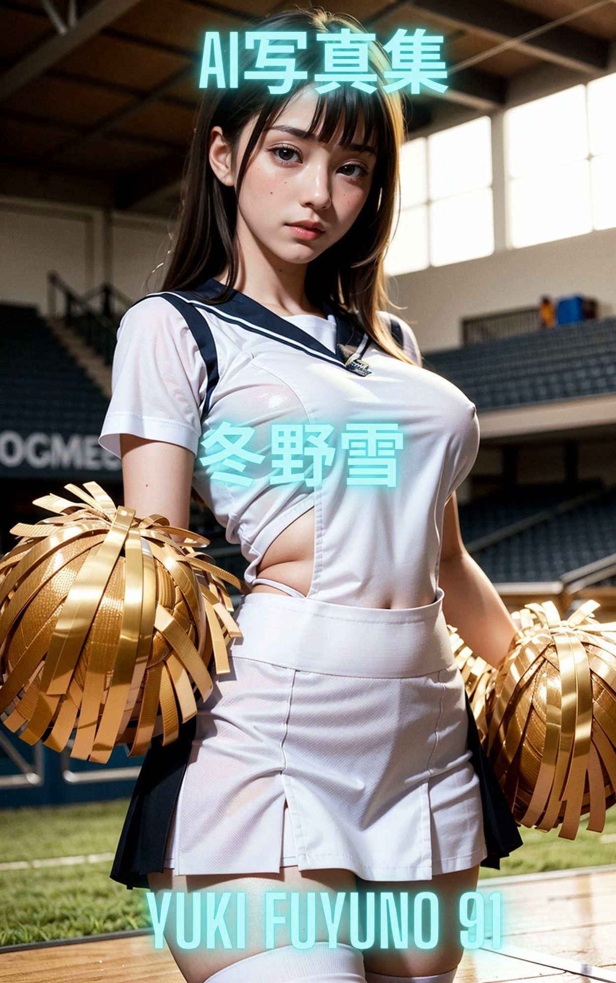 AI写真集 冬野雪 Yuki Fuyuno チアガールのサンプル画像 6