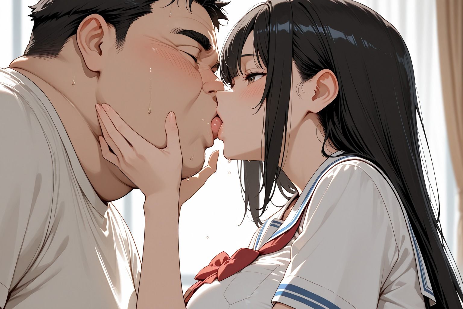 種付け 女子校生とおじさんのサンプル画像 6
