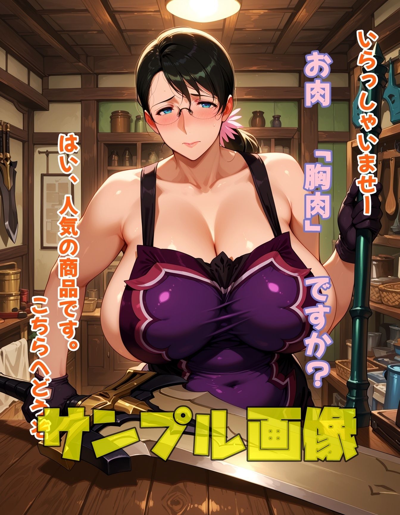 お肉を売ってる武器屋さんのサンプル画像 6