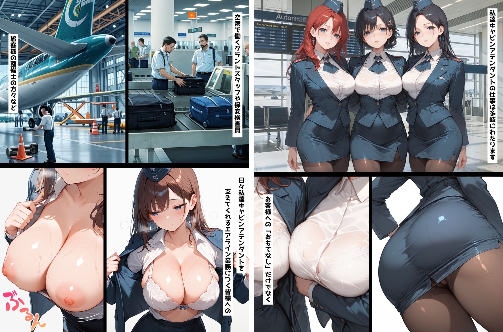 HoneyJunction総集編7 オープンカフェバニー バニーシリーズ3&イキまくりCA2【セリフ入有】のサンプル画像 6