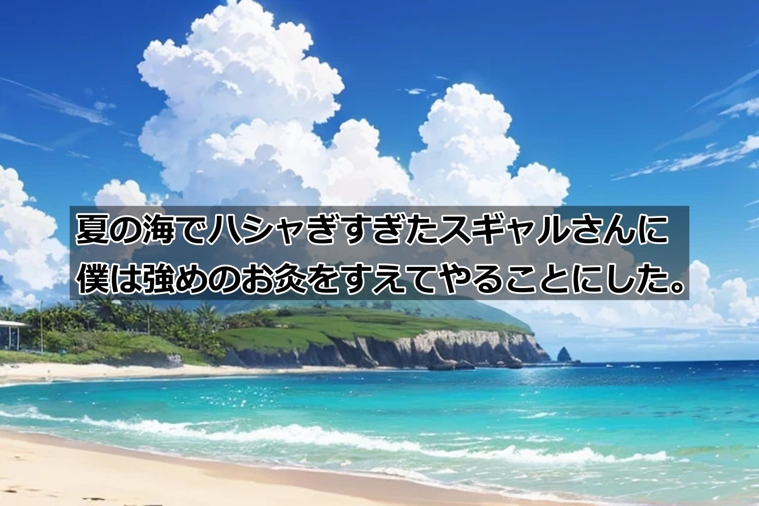 からかい好きのメスギャルさんと海水浴のサンプル画像 6