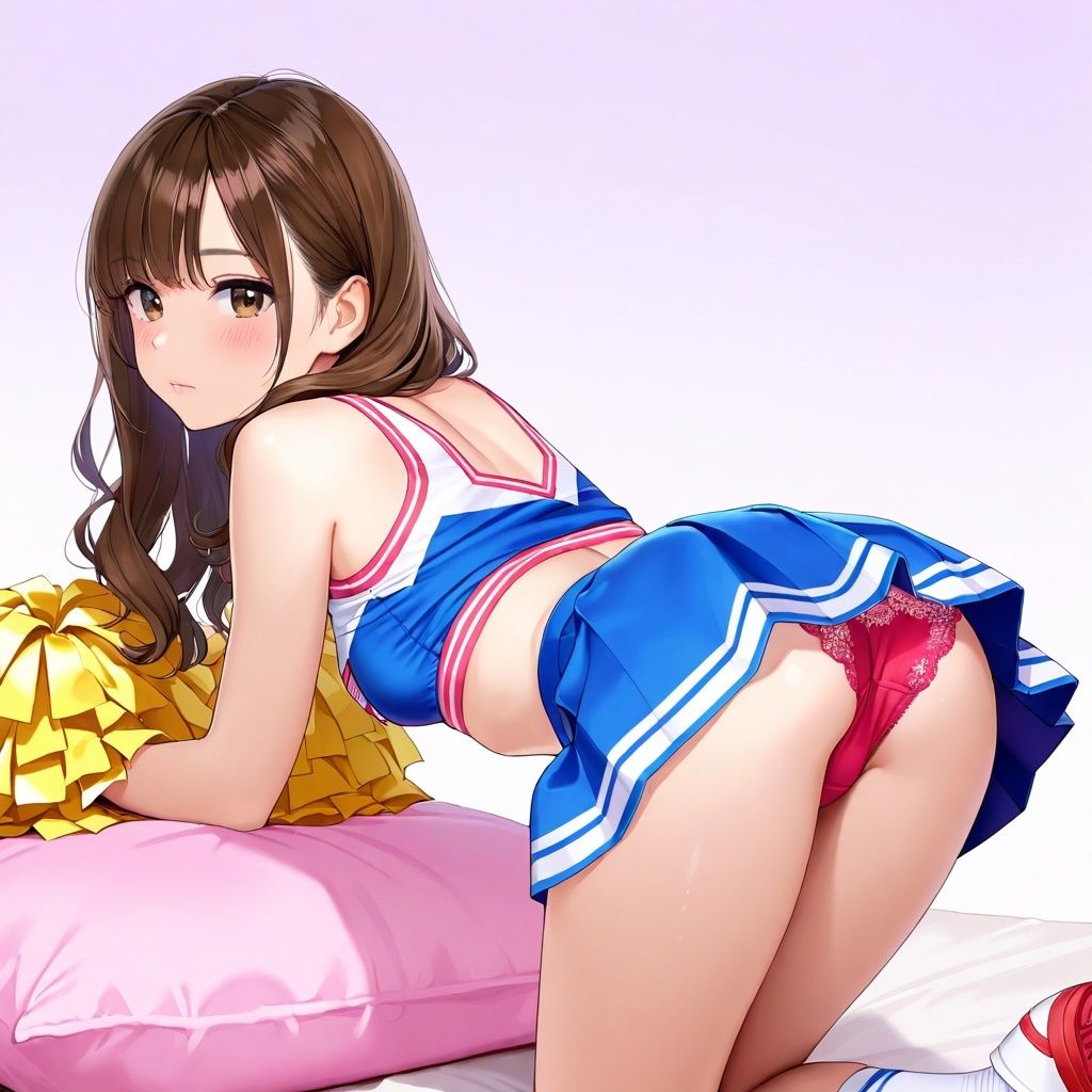 生パンチアガールの四つん這いパンチラのサンプル画像 6