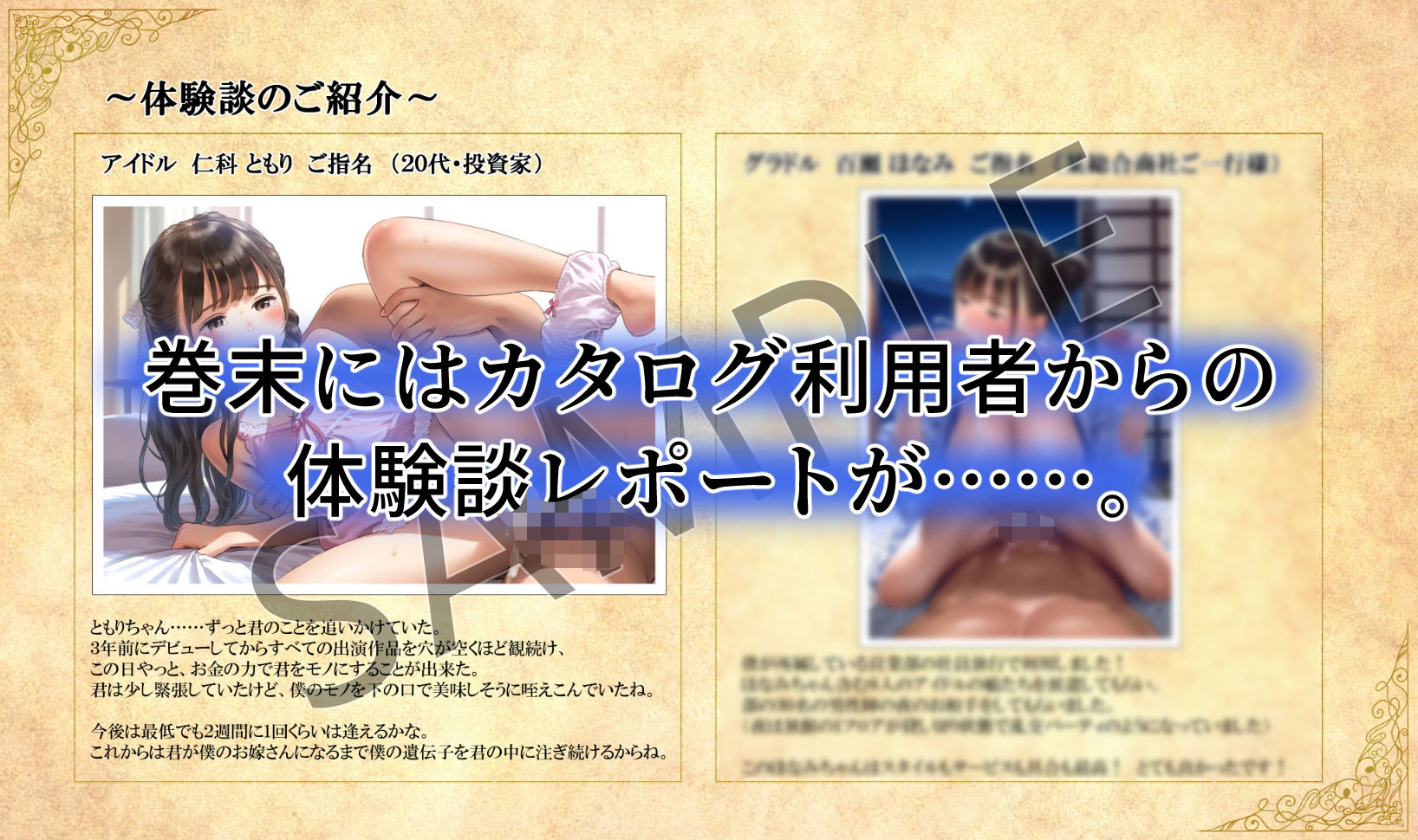 芸能界 性上納カタログ 「推しアイドルの穴、買いませんか？」の画像6