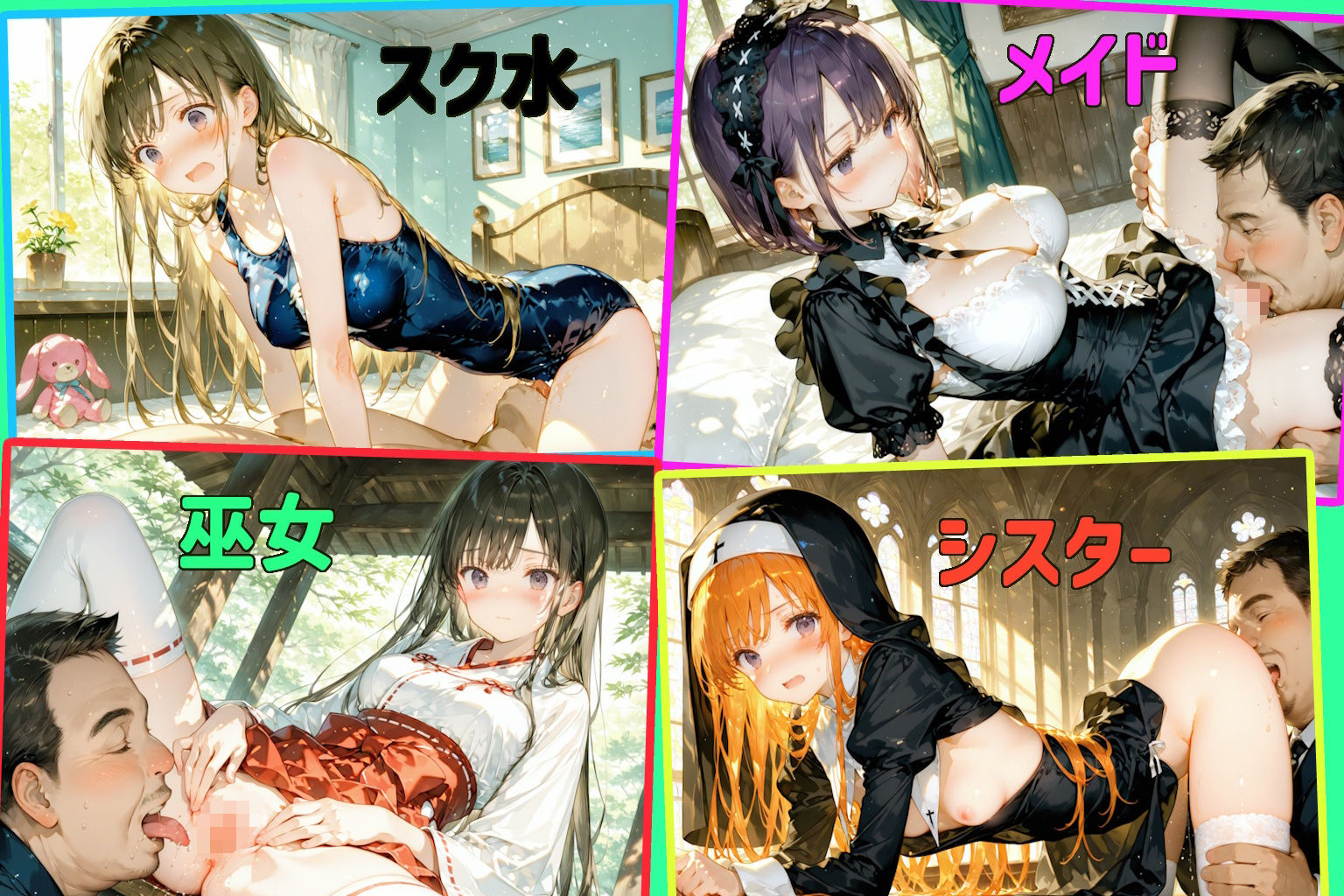 アソコをペロペロされちゃってる女の子のイラスト集のサンプル画像 6