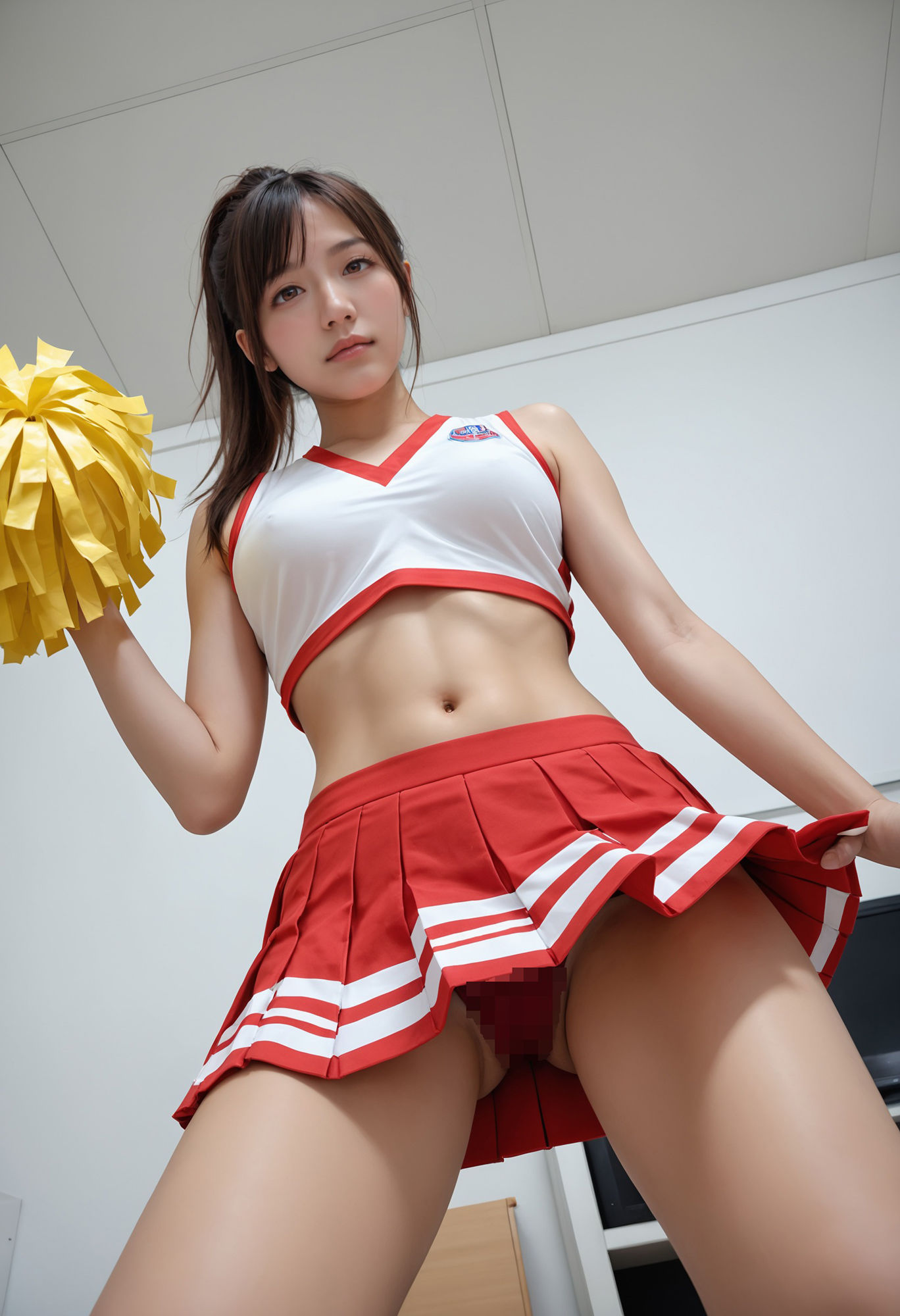俺専属のチアガールが俺の自宅で寝顔を見れるとはのサンプル画像 6