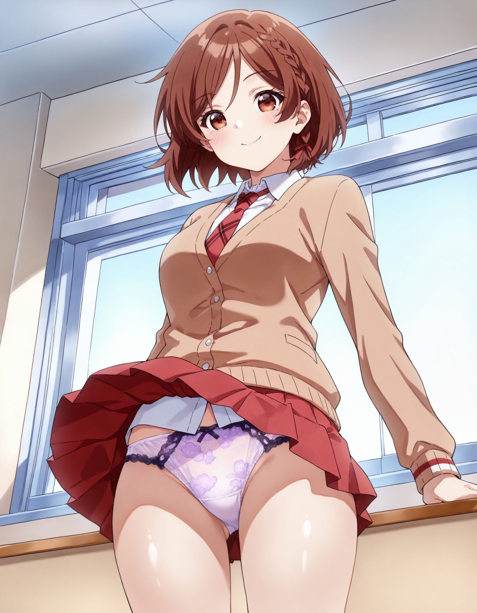 桜〇朱音のパンチラ〜制服編のサンプル画像 6