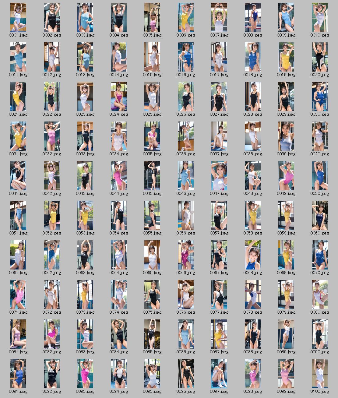 AIコスプレ写真集「女子体操選手レオタード」グラビアのサンプル画像 6