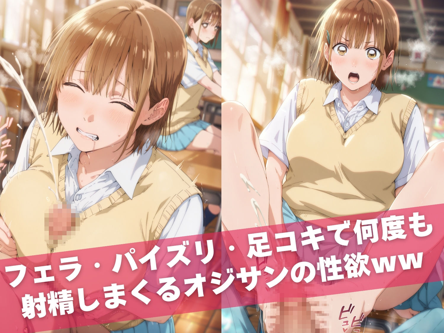 オナニー覗かれ、寝取られて  ア●のハコ 〜 学校編 〜 おじさんに暴かれた秘密のサンプル画像 6