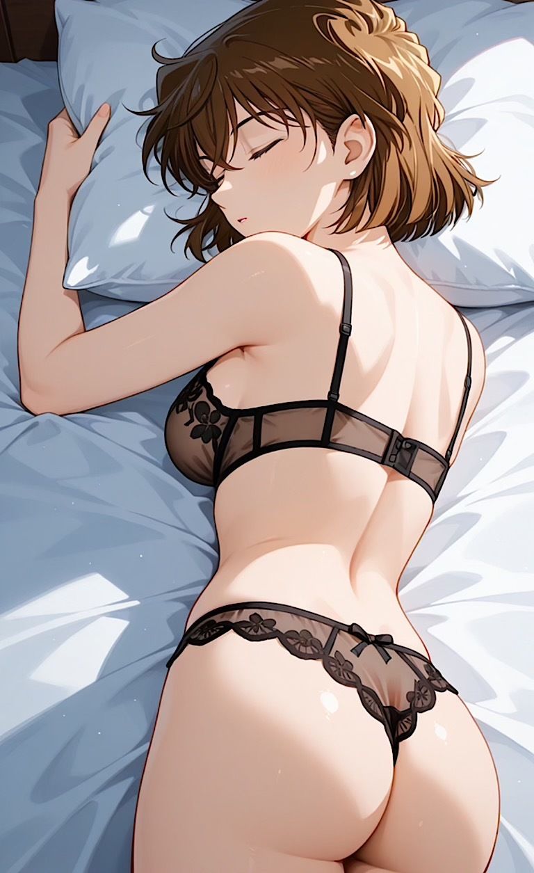 【コナ◯！灰原哀  盗撮  黒ランジェリー】「見たかったぜ・・シェリーのランジェリー・・」のサンプル画像 6