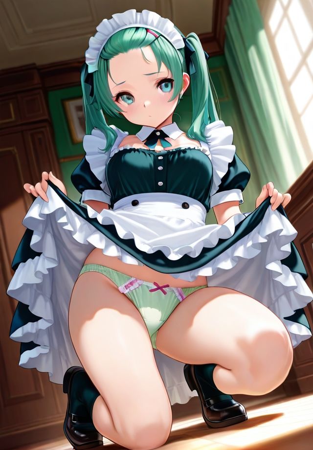 メイドのスカートめくりのサンプル画像 6