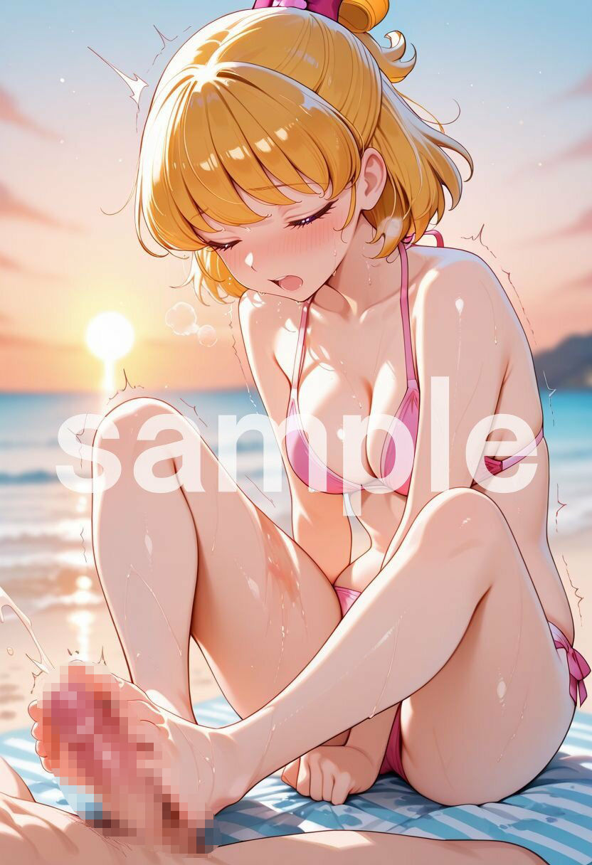 【R-18】大人になった魔法少女、海で愛されスパンキング 1のサンプル画像 6