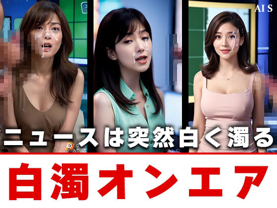 【約40分】『白濁ニュース』 清楚な笑顔に、白濁の雨。-AIで描く究極の美女達-の画像9