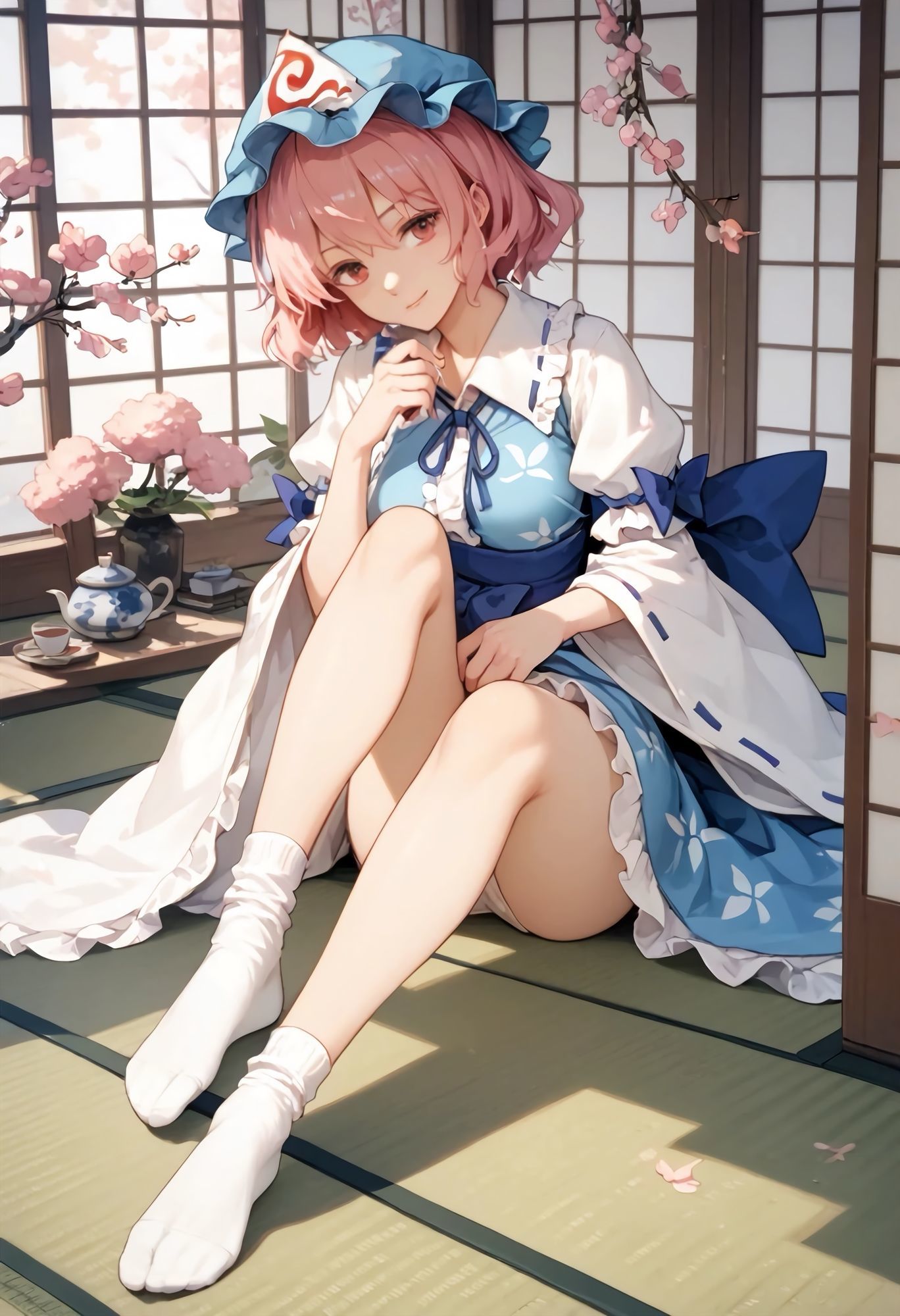 むっちむちな幽々子と性交のサンプル画像 6