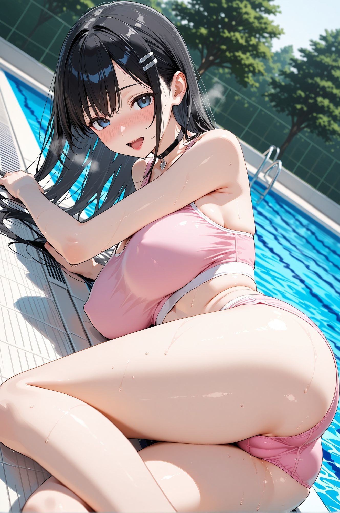 クラス一の美少女が水着グラビアのモデルになってくれるCG集のサンプル画像 6