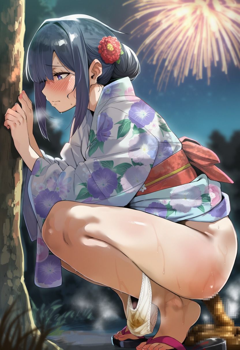 夏のスカトロCG集 -浴衣下痢お漏らしと水着排泄- 320枚 画像7