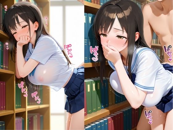【淫乱学園】性処理係〜図書委員は声を抑えて快楽を受け止める〜のサンプル画像 6