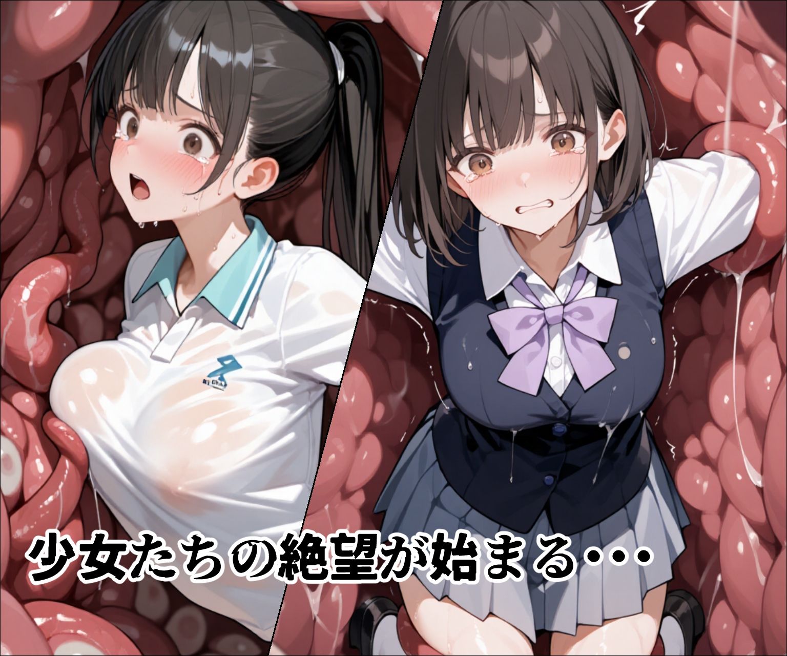 肉壁ノ檻 異形に捕らわれた女の子たちは丸呑みの末、終わらない快楽地獄に堕ちる…のサンプル画像 6