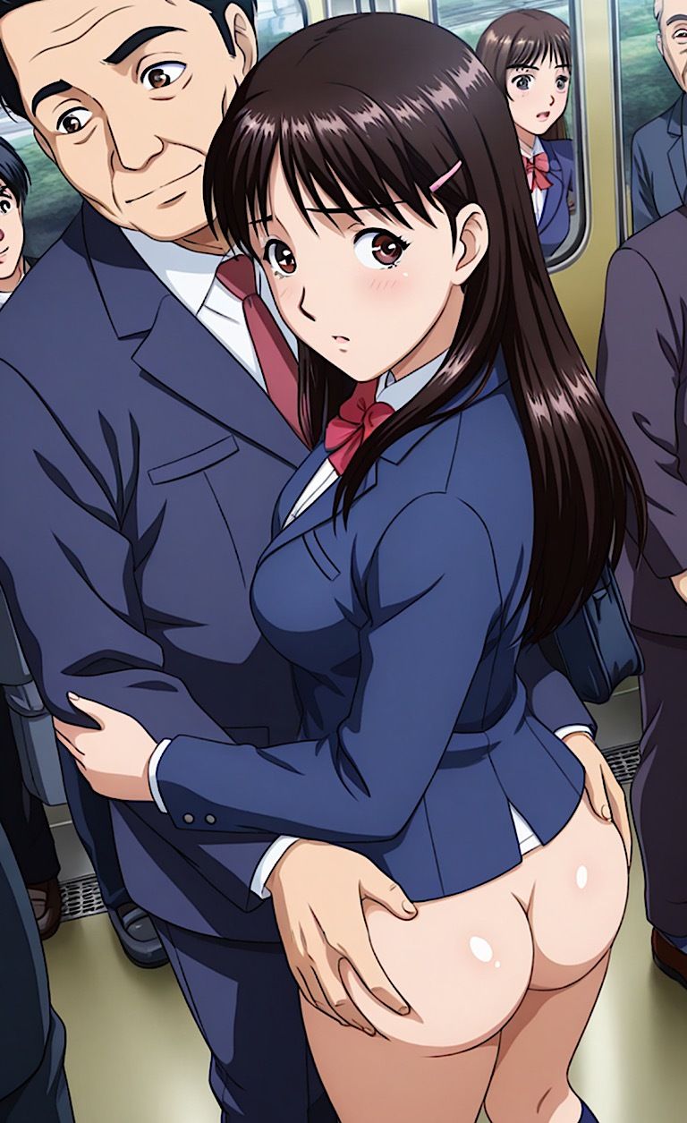 【女子校生】痴●車チューマス事件！ 画像8