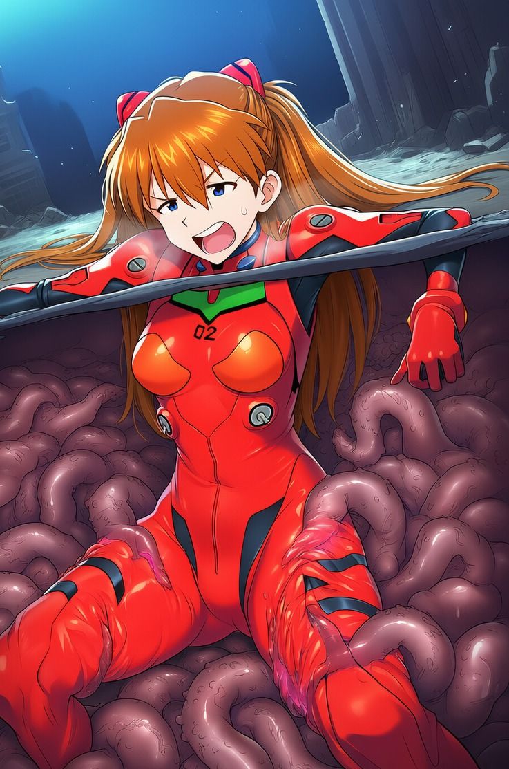 アスカ vs ぬるぬる触手のサンプル画像 6