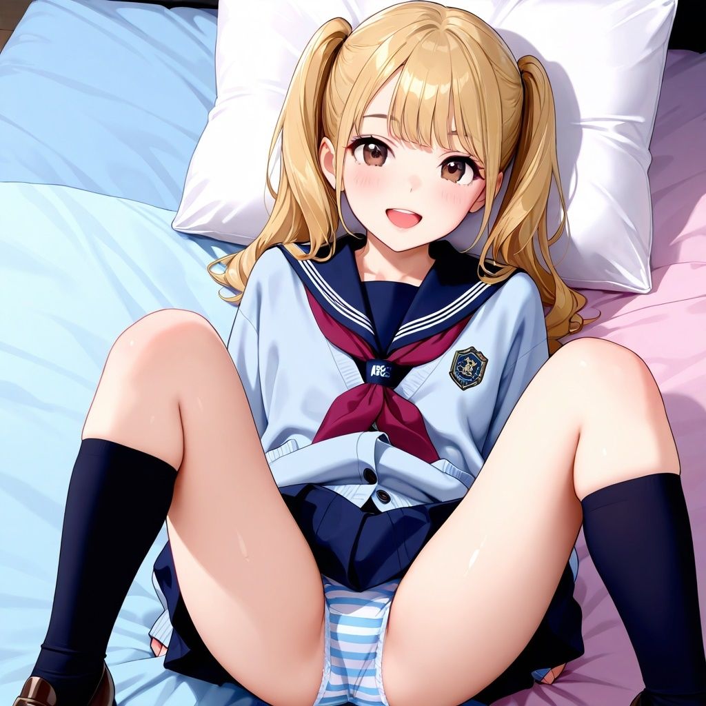 黒ハイソックスJKのM字パンチラVol.2のサンプル画像 6