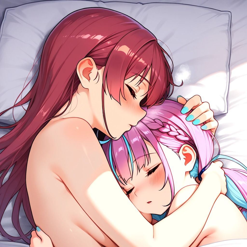 【R-18】湊あくあ×宝鐘マリン 80枚のサンプル画像 6