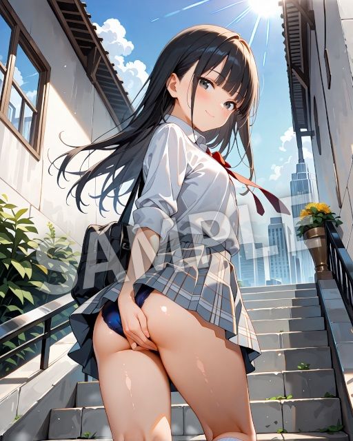 New階段パンチラ集のサンプル画像 6