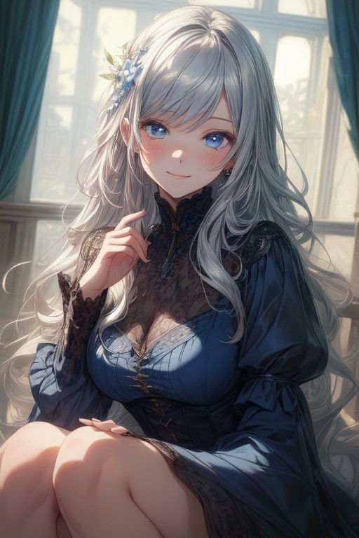銀髪少女のグラビア集のサンプル画像 6