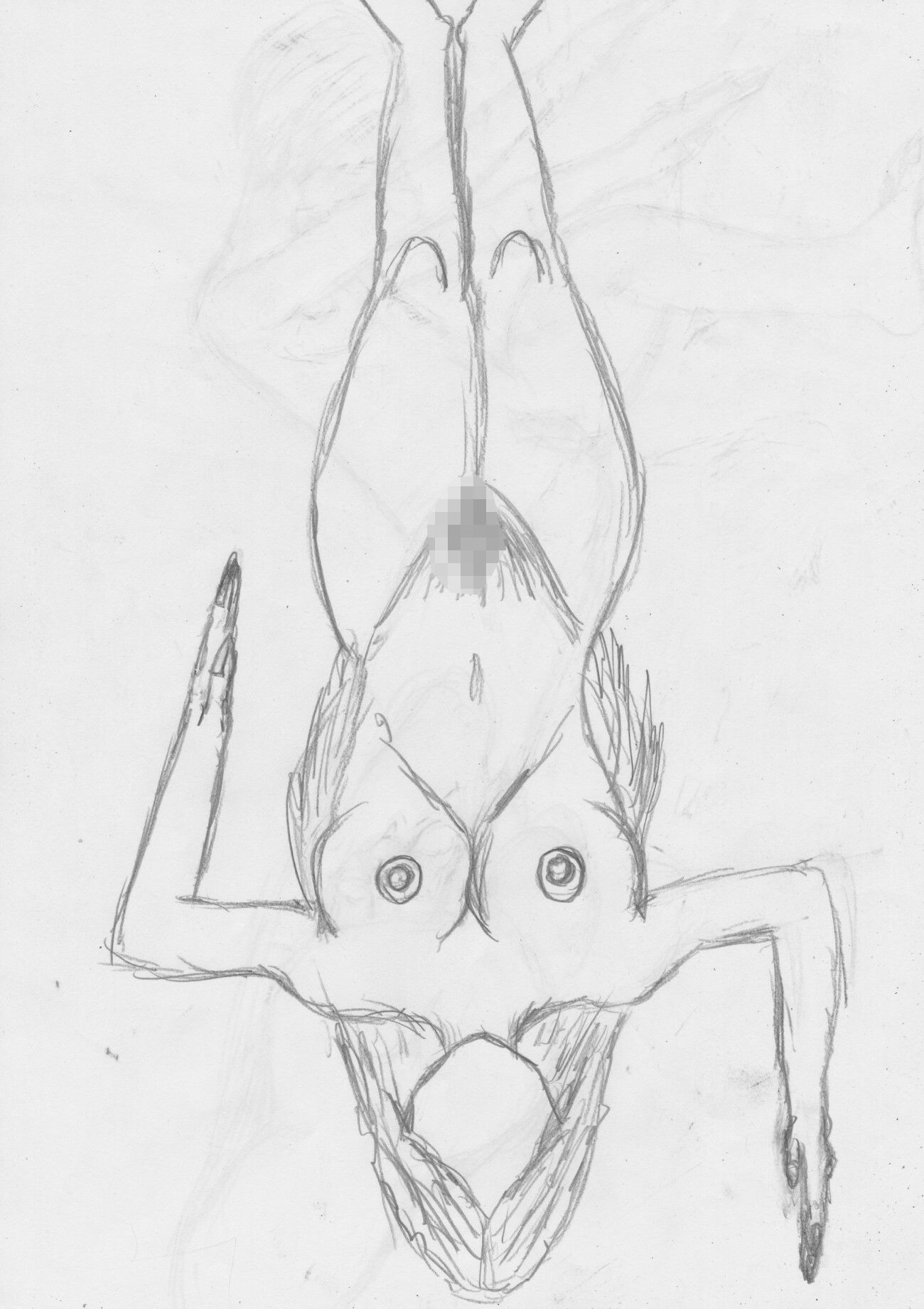 黒よりも黒いエロティックホラー黒戯絵集「マネキンポーズ2」のサンプル画像 6