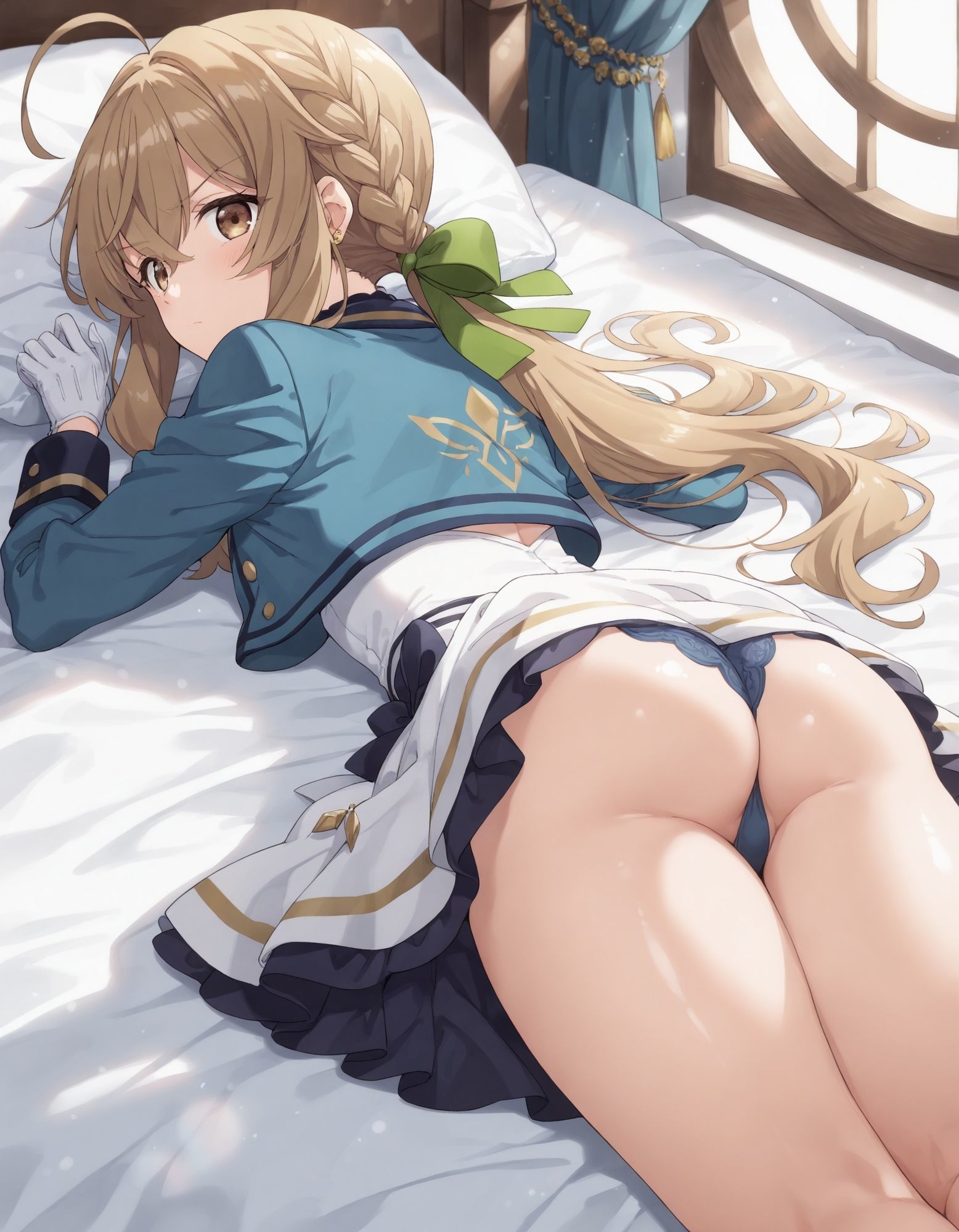 モニカ・エヴァ〇ットのパンチラ〜セ〇ンディア制服編〜のサンプル画像 6