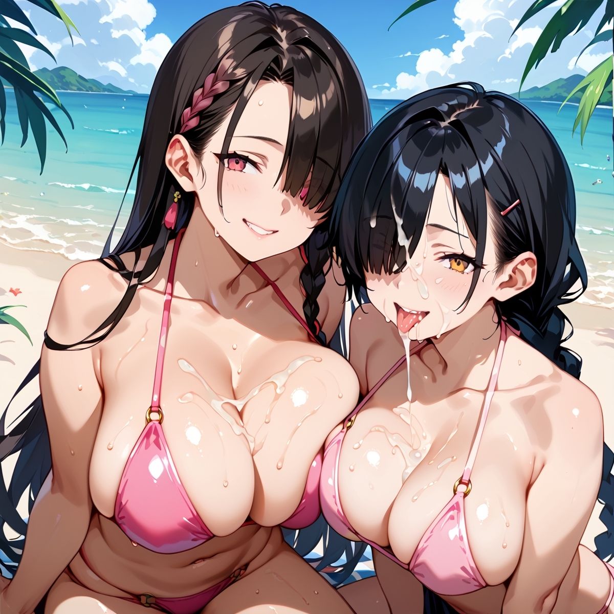 陰キャ巨乳ビキニ女子!ビーチで中出しセックス!パート2のサンプル画像 6