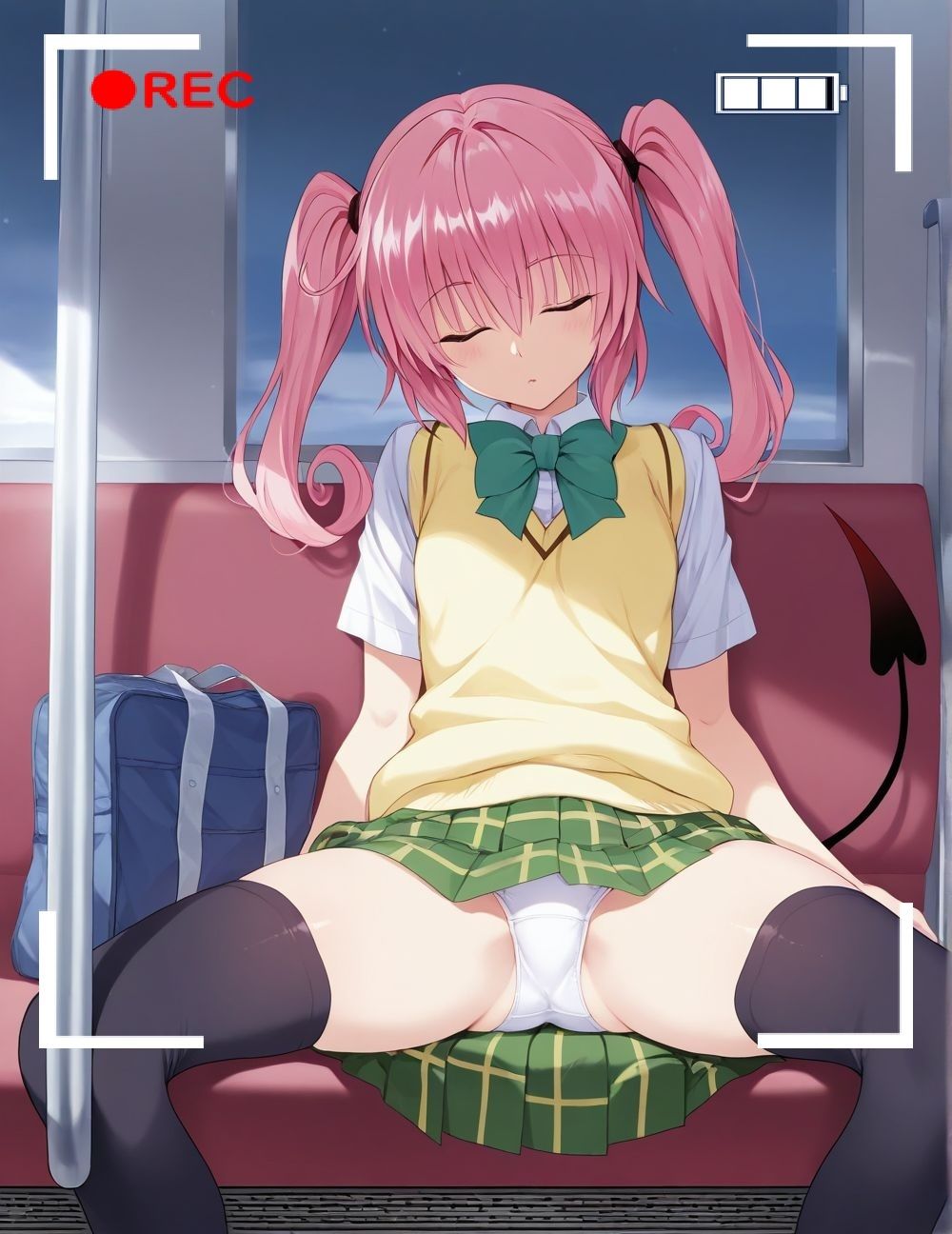 ナナ＆モモ_美人姉妹電車睡〇姦のサンプル画像 6