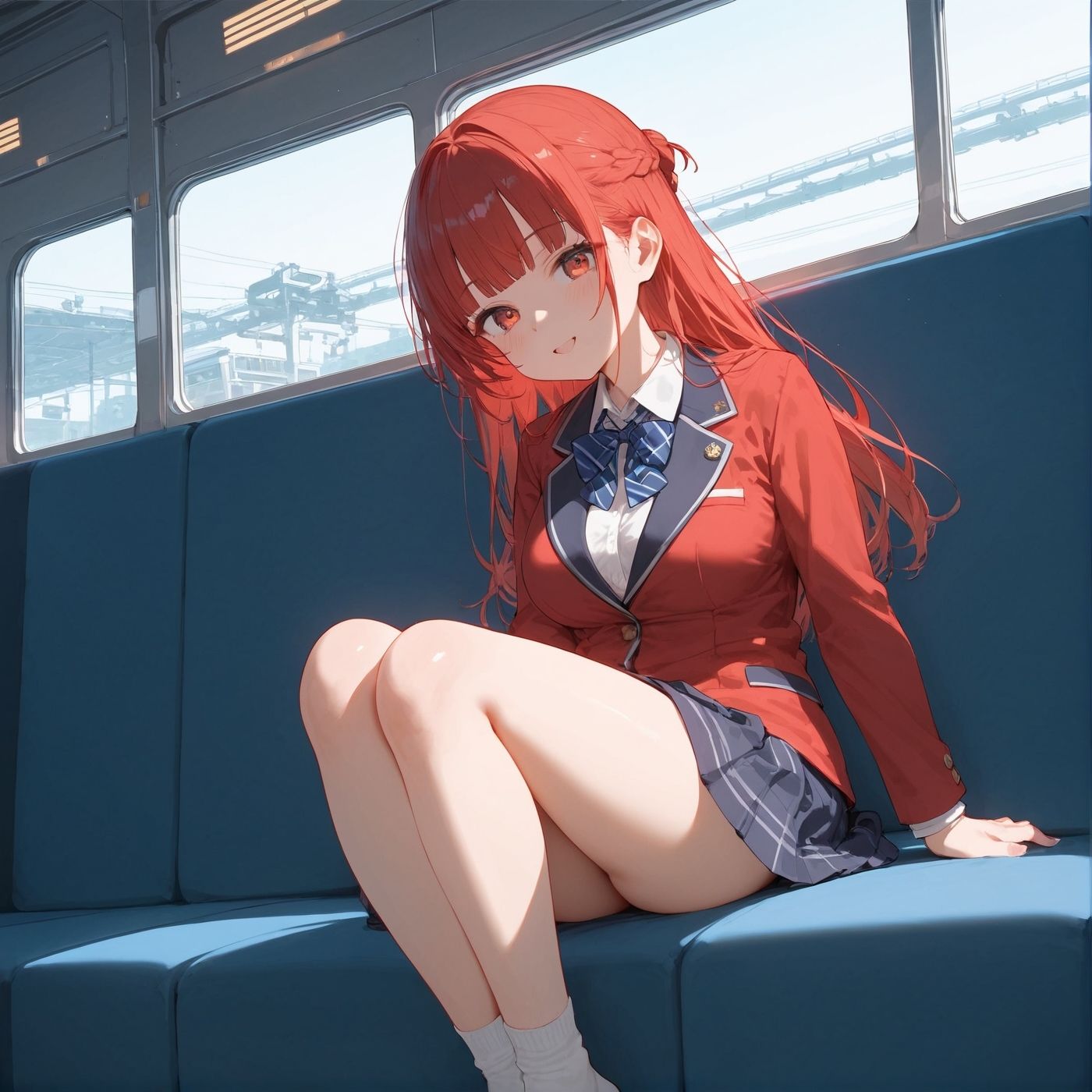 ビッチ用レ●プ車両！乗ったら終点まで乗り継ぎまくってください7【制服美少女の厳選CG300枚収録】のサンプル画像 6