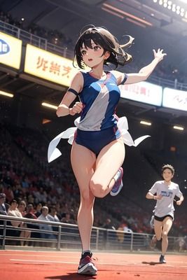 陸上女子のサンプル画像 6