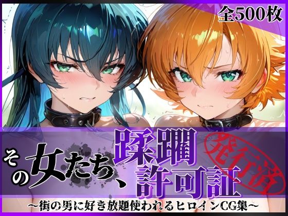 《d_683969》その女たち、蹂躙許可証発行済み -街の男たちに好き放題使われるヒロインCG集- 対魔忍ア●ギ＆さ●ら編のパッケージ画像