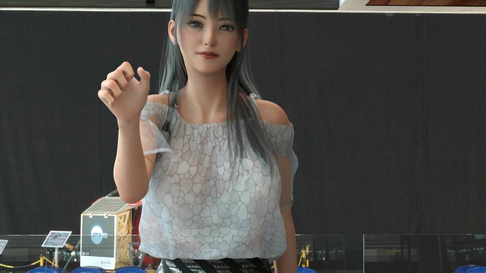 女子アナになった二階堂沙耶・早朝のニュース番組の冒頭でミニスカートでダンスすることを業務命令で強要される:Vol.005『ただの話題作りとのことで電源OFF（のはず）のカメラが4台、ローアングルから彼女のスカート内を覗き込むように設置されている:PV05_ヒョウ柄フルバックパンティで扇風機風チラ』のサンプル画像 6