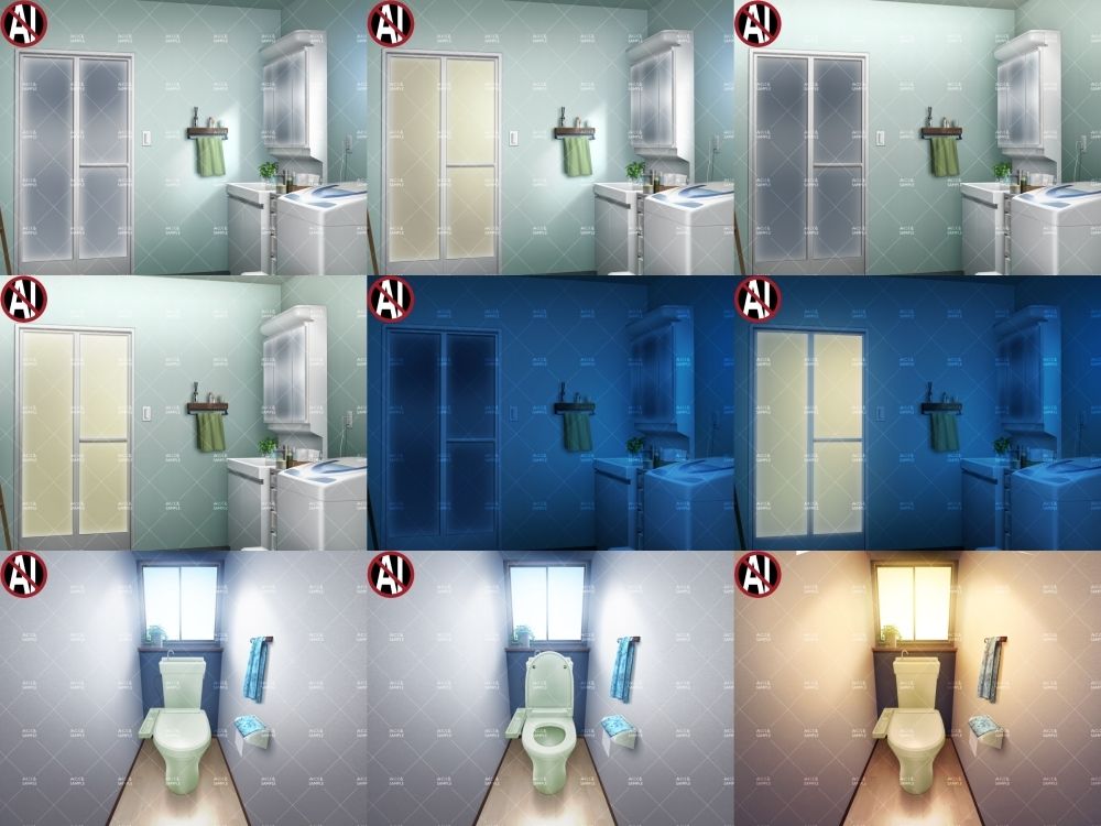 みにくる背景CG素材集『日常編』-水回り02- (dcg jp-004)