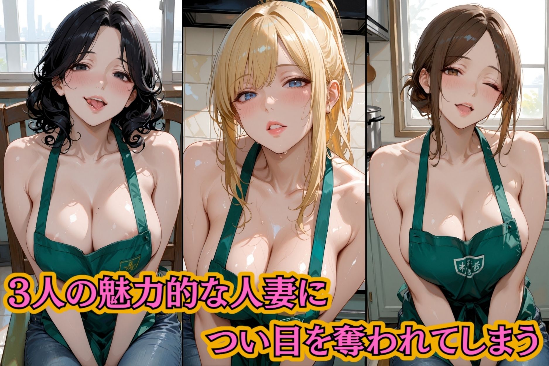 バイト先の制服が裸にエプロン！？〜普通に我慢できないよのサンプル画像 6