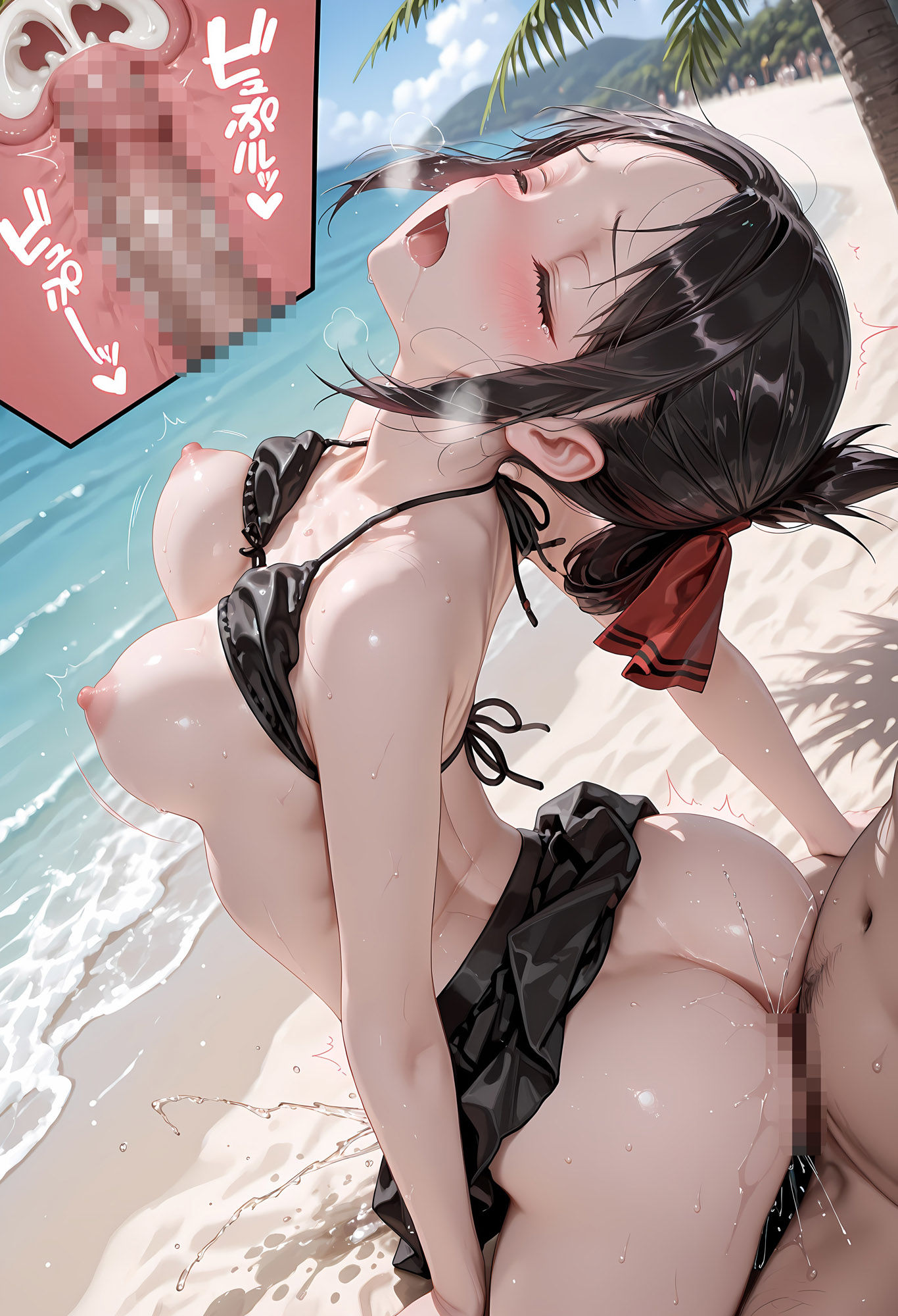 【ビキニ美少女 四宮か〇や編】4K版 青い空で催◯生ハメした話 かぐや様は〇らせたいのサンプル画像 6