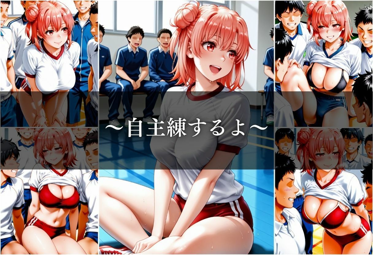 巨乳な先輩との自主練は最高すぎるのサンプル画像 6