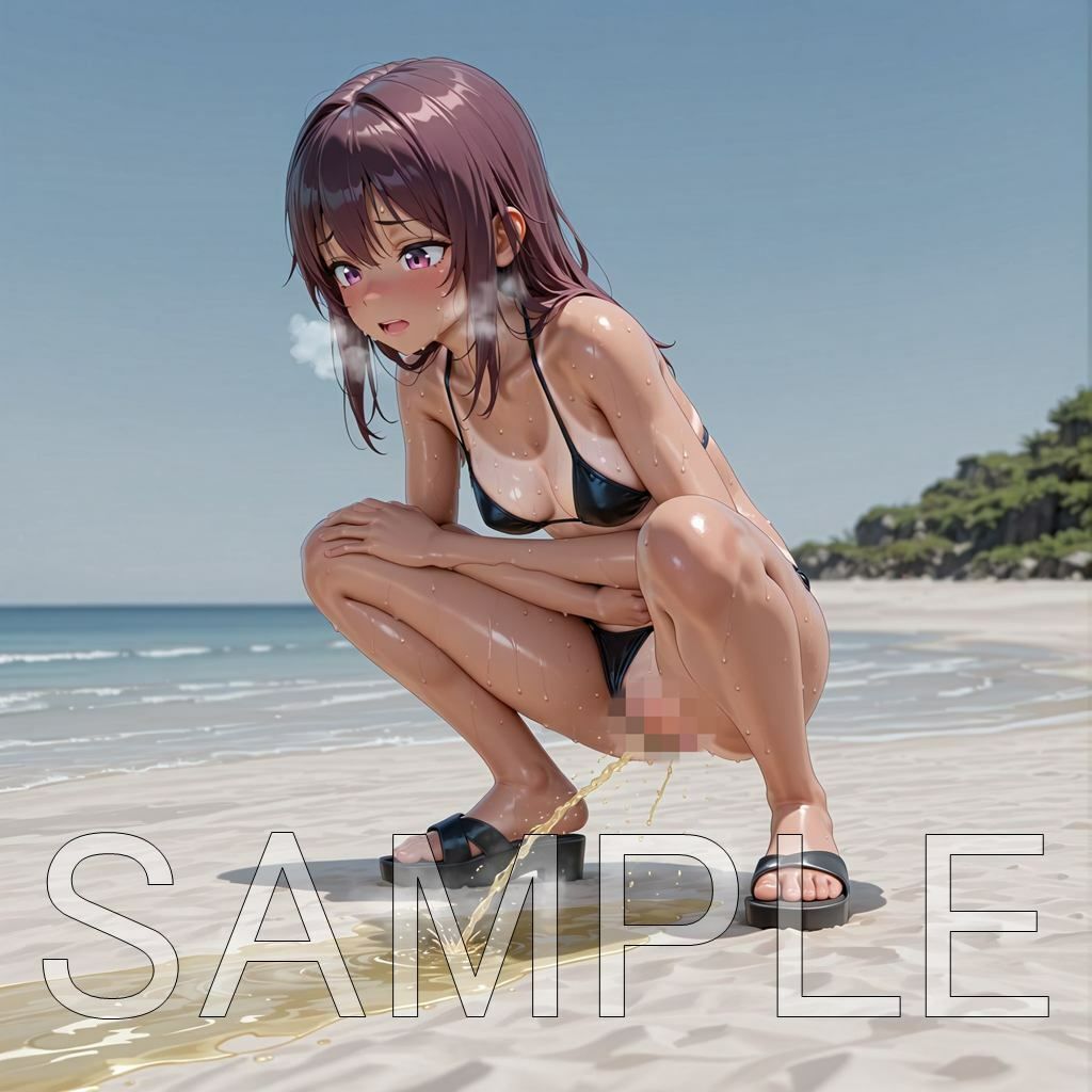 水着おしっこ集  ビキニ・スク水のサンプル画像 6
