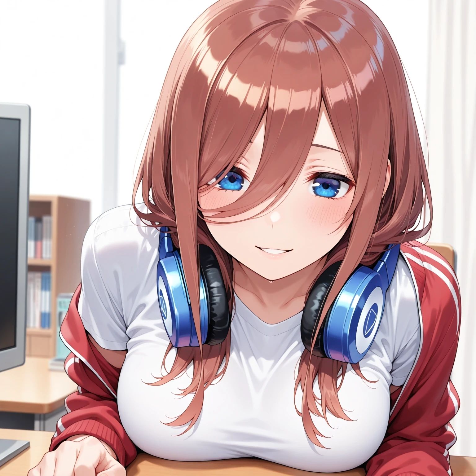 五等分のセフレ  中野〇玖  AIイラスト集  一緒にお風呂入らない？のサンプル画像 6