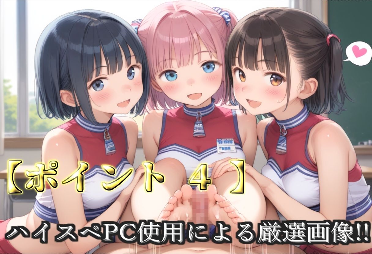 【新作価格】【豪華特典あり】つるぺたチア部ロリ乱交 試合後のムレムレ汗だく集団逆レ●プ編【500個】のサンプル画像 6