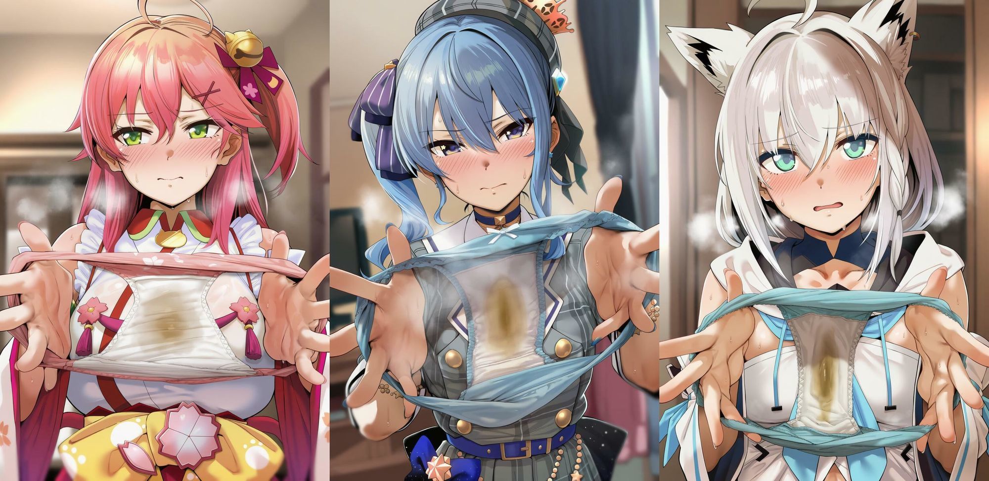 ホ○ライブ 脱糞スカトロCG集 (星○すいせい・さ○らみこ・白○フブキ)編 画像9